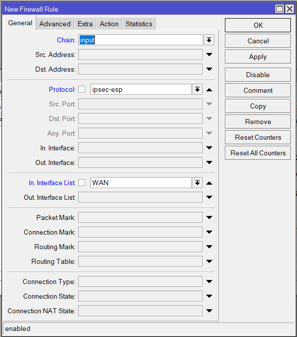 Basic L2TP/IPsec server configuration on a MikroTik device. – Netpro.lv